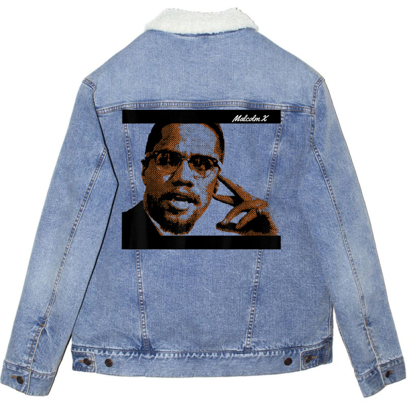 Malcolm Civil Rights America T Shirt Unisex Sherpa-Lined Denim Jacket by genousuv | Artistshot