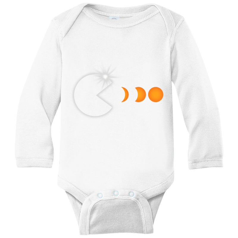 Total Solar Eclipse April 8 2024 Funny Phases Tota Long Sleeve Baby Bodysuit by voutsro | Artistshot