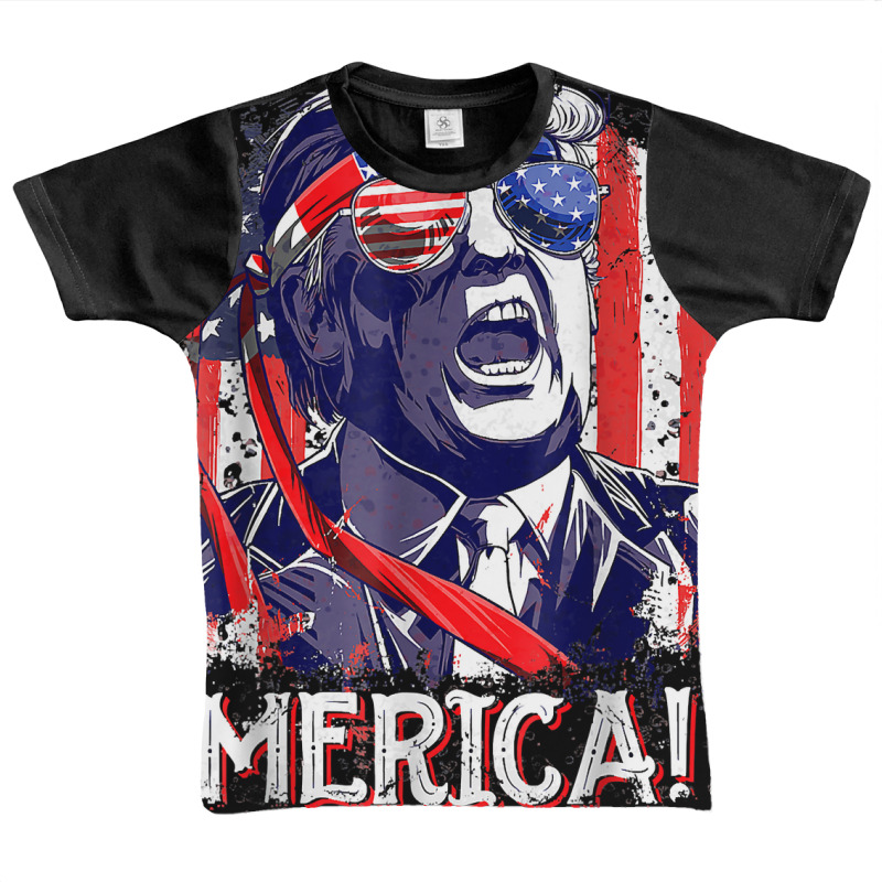 Trump Merica 4th Of July Men Boys Kids Murica T Sh Graphic Youth T-shirt | Artistshot