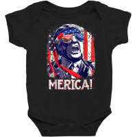 Trump Merica 4th Of July Men Boys Kids Murica T Sh Baby Bodysuit | Artistshot