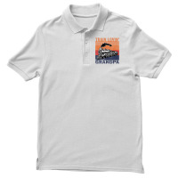 Train Lovin' Grandpa Model Railroad Train T Shirt Men's Polo Shirt | Artistshot