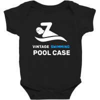 Vintage Swimming Pool Cool Vector Baby Bodysuit | Artistshot