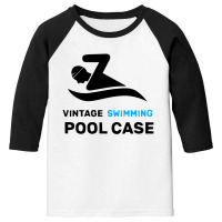 Vintage Swimming Pool Case Light Shirt Youth 3/4 Sleeve | Artistshot