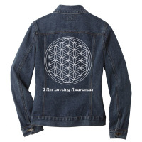 I Am Loving Awareness, Ram Dass Mantra, Flower Of Ladies Denim Jacket | Artistshot