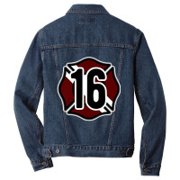 Okcfd Fire Station 16 Water Rescue And Dive T Shir Men Denim Jacket | Artistshot