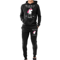 Unicorn Back The Fuck Up Sparkle Tits Or You Gon G Hoodie & Jogger Set | Artistshot