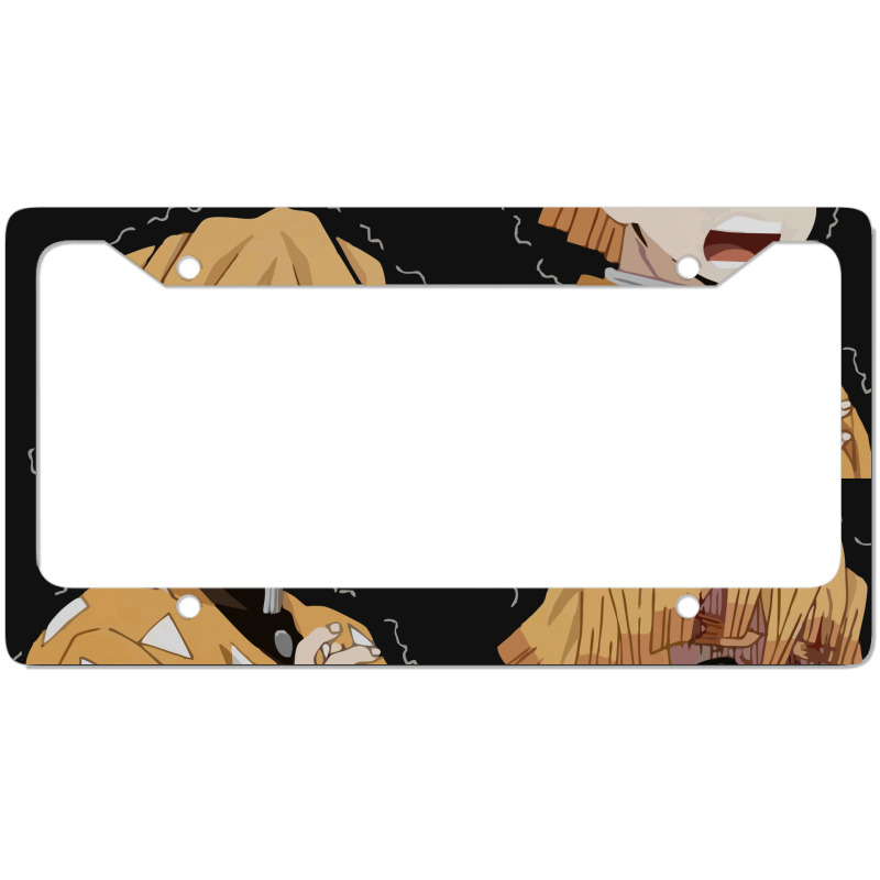 Custom Demon Slayer Kimetsu No Yaiba Zenitsu Zoomout Effect License Plate Frame By Dc47 Artistshot