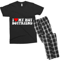 I Love My Hot Boyfriend T Shirt Men's T-shirt Pajama Set | Artistshot