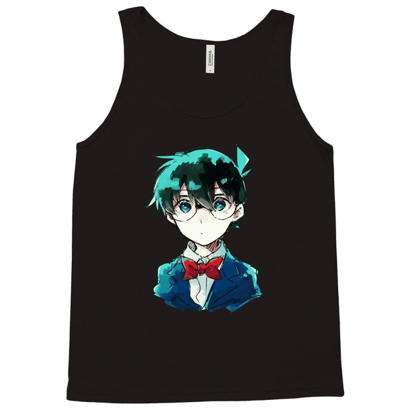 Detective Conan (low Poly Abstract) (zoomout Effect) (case Closed) Tank Top by DC47 | Artistshot