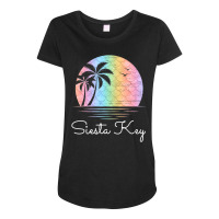 Siesta Key Florida Vacation Beach Island Family Gr Maternity Scoop Neck T-shirt | Artistshot