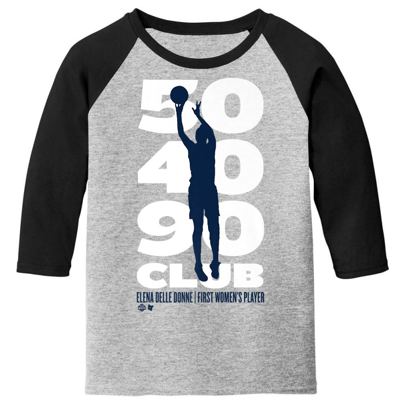 Officially Licensed Elena Delle Donne   50 40 90 C Youth 3/4 Sleeve | Artistshot