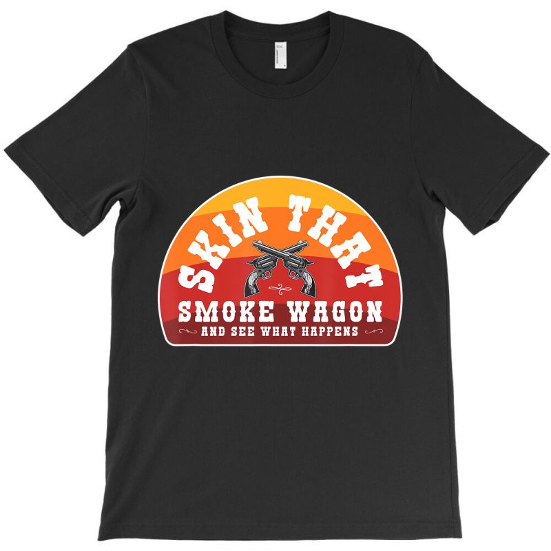 Skin That Smoke Wagon Retro Desert Sunset Western T-shirt | Artistshot