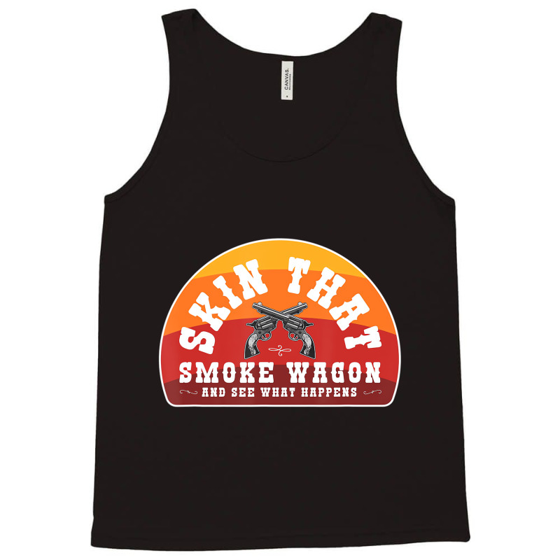 Skin That Smoke Wagon Retro Desert Sunset Western Tank Top | Artistshot