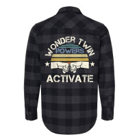 Wonder Twin Power Activated Design, Sibling Design Flannel Shirt | Artistshot