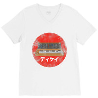 Vintage Synthesizer Japanese Analog Vintage Retro V-neck Tee | Artistshot