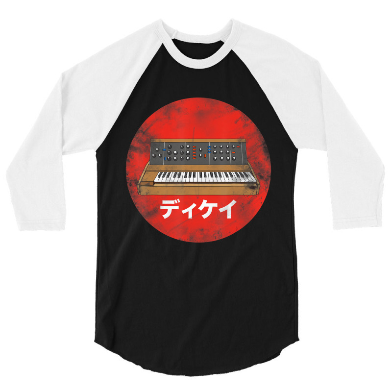 Vintage Synthesizer Japanese Analog Vintage Retro 3/4 Sleeve Shirt | Artistshot