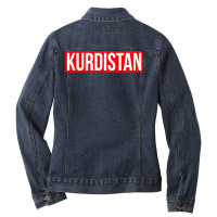 Kurdistan (3) Ladies Denim Jacket | Artistshot