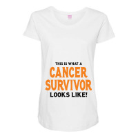 This Is What A Skin Survivor Looks Like Maternity Scoop Neck T-shirt | Artistshot