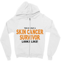 This Is What A Skin Survivor Looks Like Zipper Hoodie | Artistshot