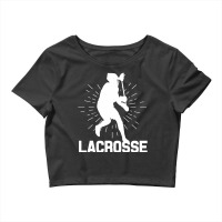 Lacrosse Players Throw Cue Ball Lax Crossstick (14 Crop Top | Artistshot