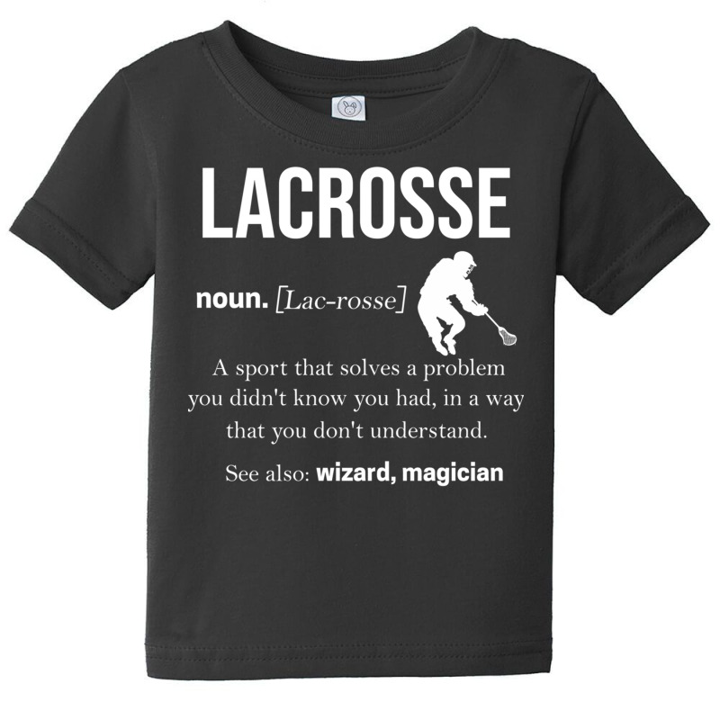 Lacrosse Players Throw Cue Ball Lax Crossstick (16 Baby Tee by ChuArt. | Artistshot