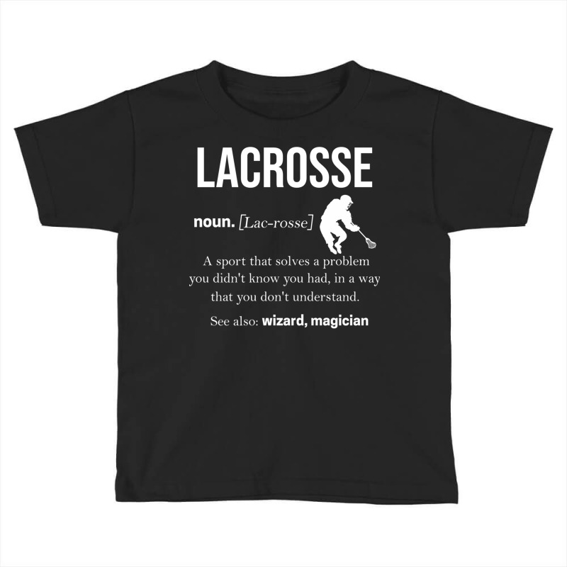 Lacrosse Players Throw Cue Ball Lax Crossstick (16 Toddler T-shirt by ChuArt. | Artistshot