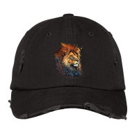 Funny Fierce Lion Animal Show Off Your Wild Side. Vintage Cap | Artistshot