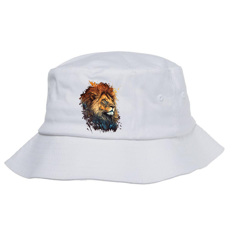 Funny Fierce Lion Animal Show Off Your Wild Side. Bucket Hat by mheny | Artistshot