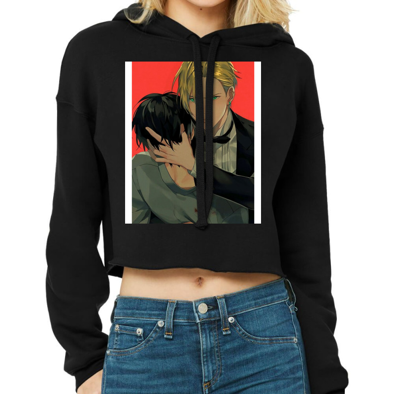 Banana Fish 49 Cropped Hoodie by aedamaxamq | Artistshot