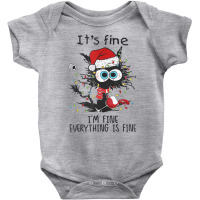 It's Fine I'm Fine Everything Is Fine Wine Glass C Baby Bodysuit | Artistshot