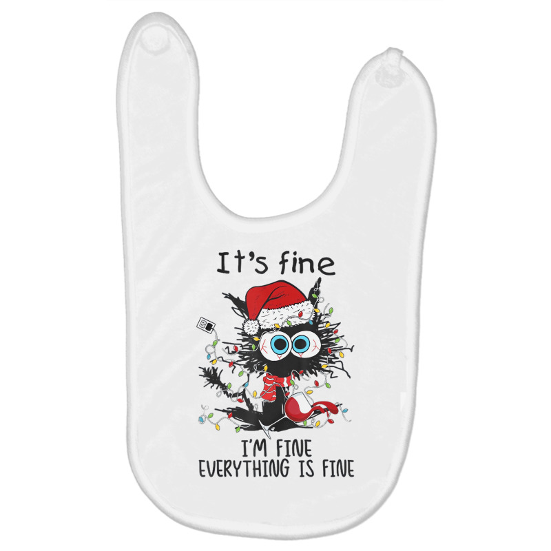 It's Fine I'm Fine Everything Is Fine Wine Glass C Baby Bibs | Artistshot