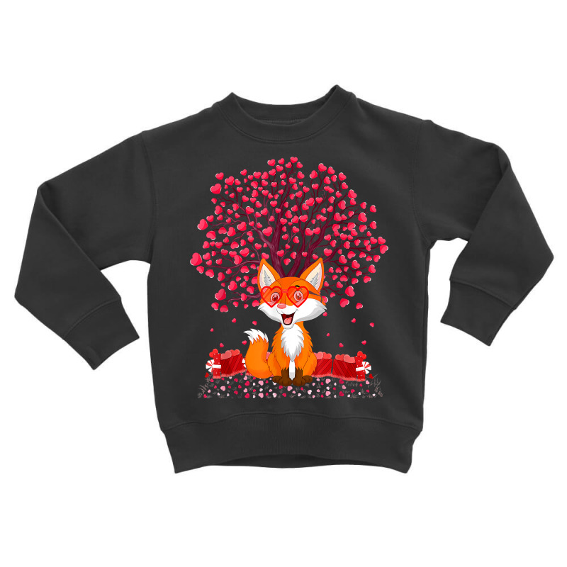 Fox Animal Lover Funny Fox Valentine's Day T Shirt Toddler Sweatshirt by tostado | Artistshot