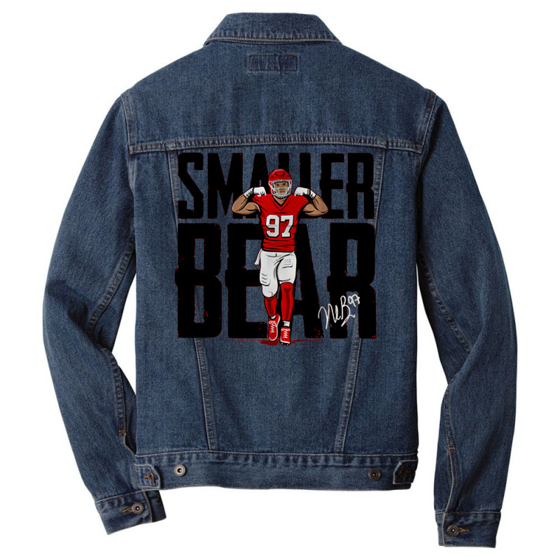 Nick Bosa Smaller Bear Men Denim Jacket by totriadobij | Artistshot