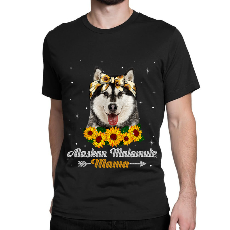 Womens Cute Alaskan Malamute Mama Dog Mom Dog Love Classic T-shirt | Artistshot