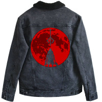 Night Of The Hunt (v.2) Unisex Sherpa-lined Denim Jacket | Artistshot