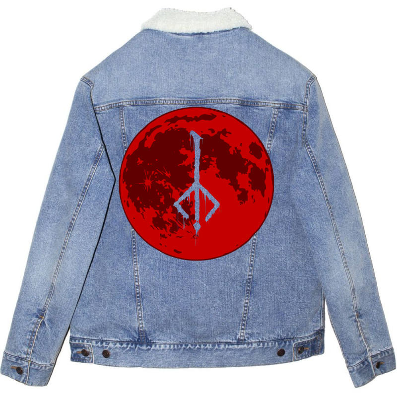 Night Of The Hunt Unisex Sherpa-Lined Denim Jacket by totriadobij | Artistshot