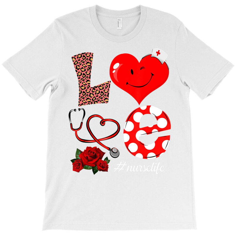 Love Heart Stethoscope Nurse Life Valentine Day 20 T-shirt | Artistshot