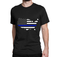 Thin Blue Line Flag Classic T-shirt | Artistshot