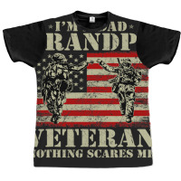 Proud Army Dad Grandpa Gifts With American Flag Ve Graphic T-shirt | Artistshot