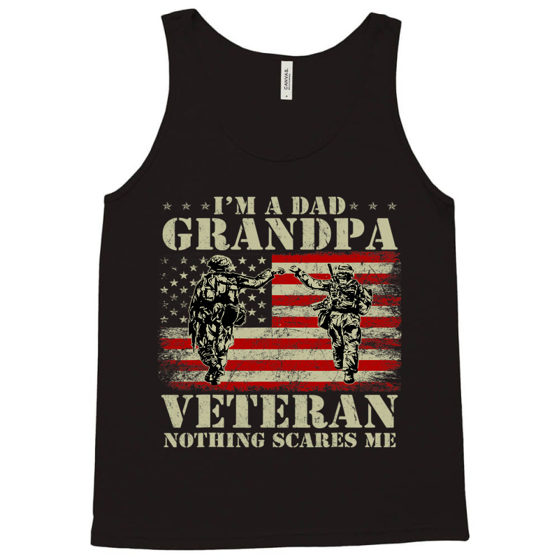 Proud Army Dad Grandpa Gifts With American Flag Ve Tank Top | Artistshot