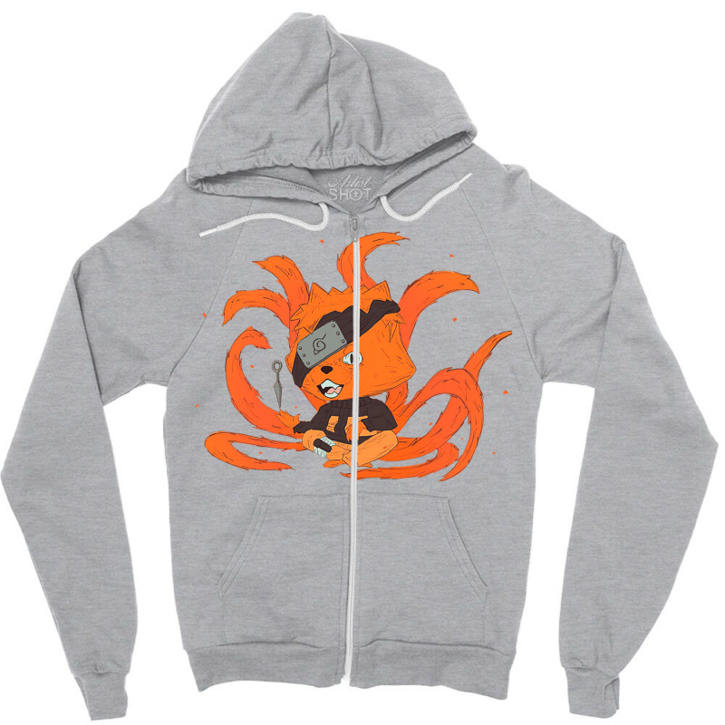 Ninja Fox Zipper Hoodie by totriadobij | Artistshot