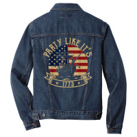 Party Like It's 1773 Funny Us History Boston Tea V Men Denim Jacket | Artistshot