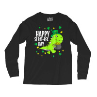 Happy St Pat Trex Day Dino St Patricks Day Toddler Long Sleeve Shirts | Artistshot