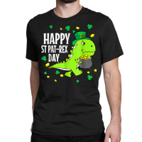 Happy St Pat Trex Day Dino St Patricks Day Toddler Classic T-shirt | Artistshot