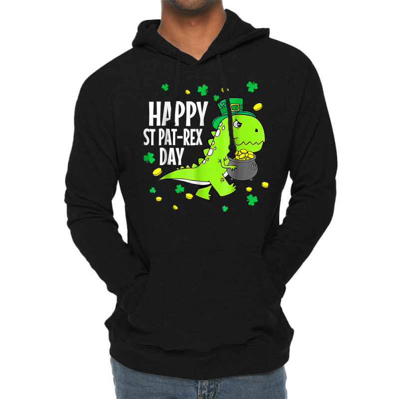 Happy St Pat Trex Day Dino St Patricks Day Toddler Lightweight Hoodie | Artistshot