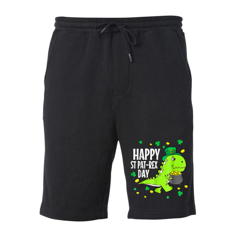 Happy St Pat Trex Day Dino St Patricks Day Toddler Fleece Short | Artistshot