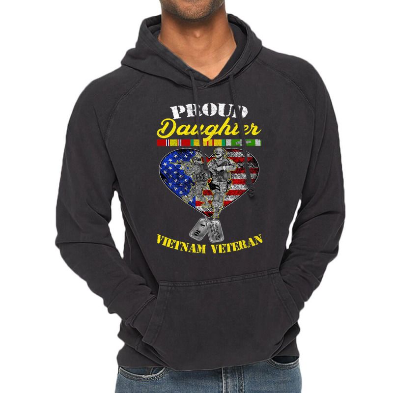 Proud Daughter Of A Vietnam Veteran T Shirt Vetera Vintage Hoodie | Artistshot