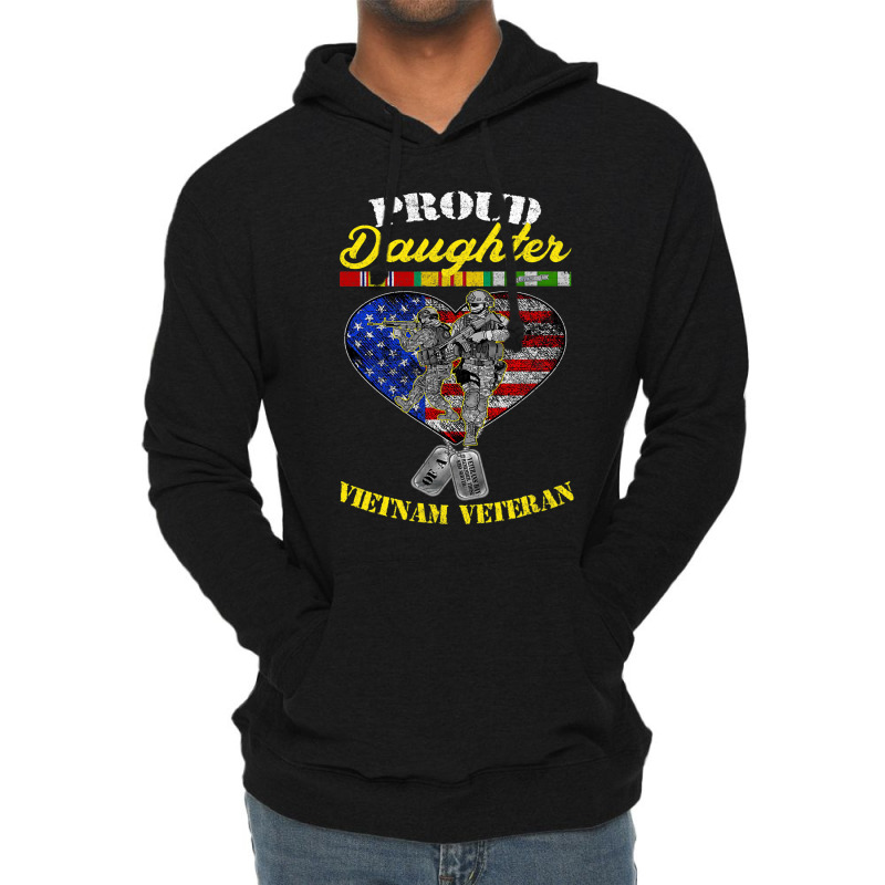 Proud Daughter Of A Vietnam Veteran T Shirt Vetera Lightweight Hoodie | Artistshot