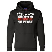 No Justice No Peace Champion Hoodie | Artistshot