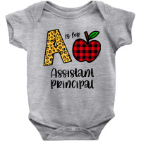 Apple A Is For Assistant Principal Back To School Baby Bodysuit | Artistshot